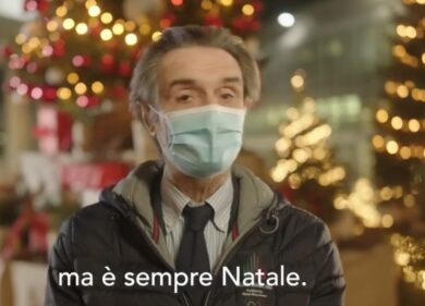 Natale, gli auguri di Fontana: “Non è il momento di mollare”. VIDEO