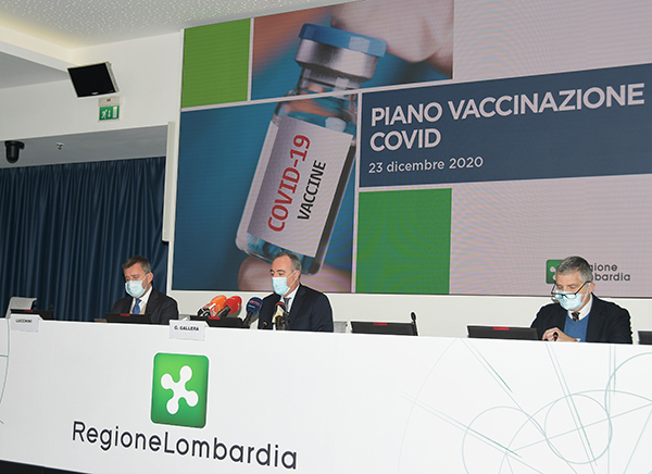 COVID -19 V- Day presentato il programma di vaccinazione da Regione Lombardia COVID -19 V- Day presentato il programma di vaccinazione da Regione Lombardia