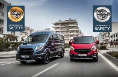 Ford Transit è Gold Award e Transit Custom il Silver Award  nei test NCAP