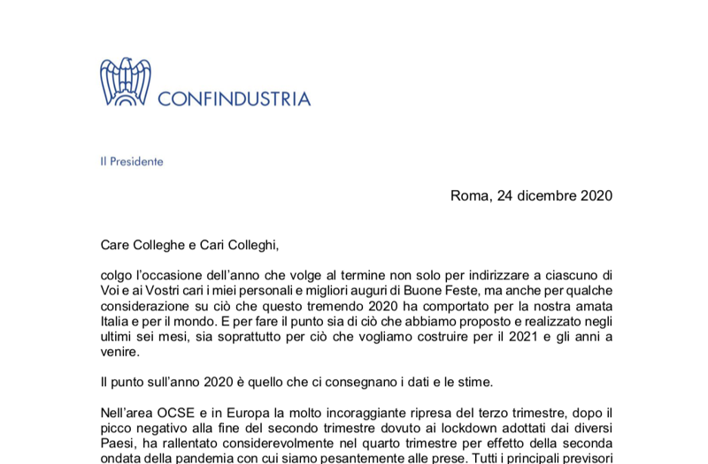 Galleria foto '“Recovery, no governance ai partiti”. Bonomi scrive al Sistema Confindustria' - foto 1