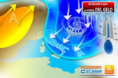 Previsioni meteo, in arrivo il gelo nel weekend. Temperature vicine allo zero
