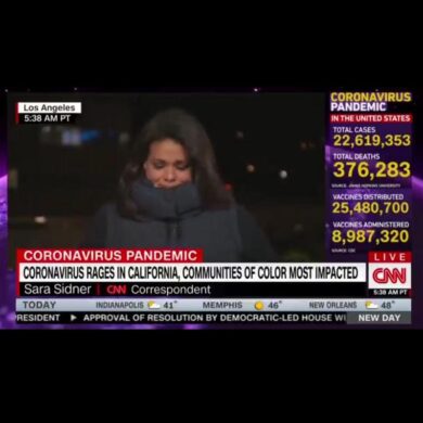 CNN, giornalista piange in diretta dopo un servizio sul coronavirus
