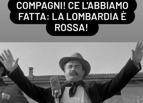 Coronavirus vissuto con ironia: Peppone e la Lombardia in zona rossa. Gallery