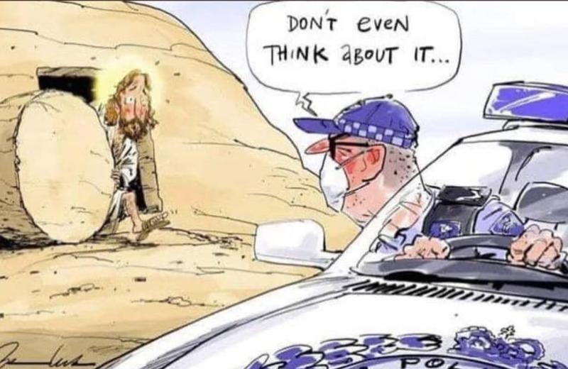 Coronavirus vissuto con ironia: Peppone e la Lombardia in zona rossa. Gallery