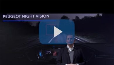 Peugeot Night Vision,alza gli standard di sicurezza nella guida notturna