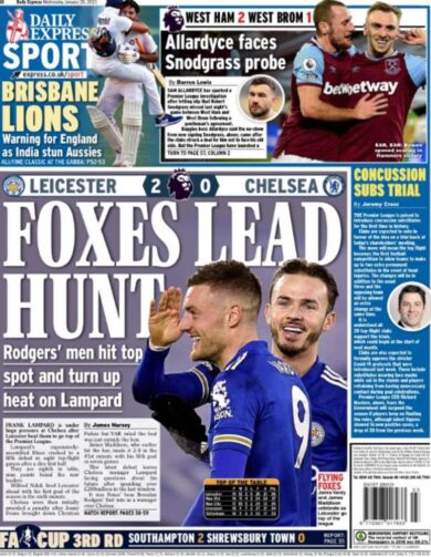 Leicester: abbatte il Chelsea, primo in Premier League. Nuova favola dopo Ranieri
