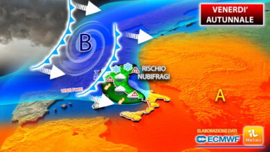 Meteo, venerdì nero in arrivo: burrasche di vento e nubifragi