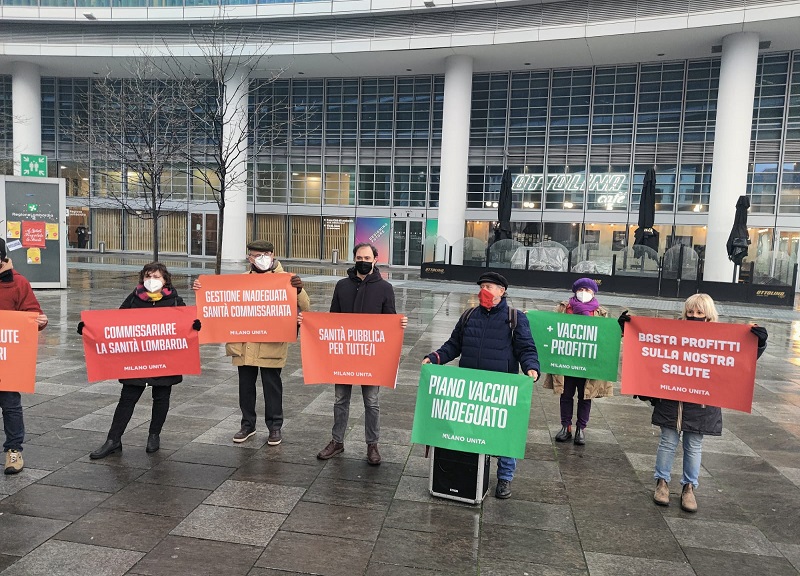 Milano Unita, flash mob per commissariare la Sanità lombarda Milano Unita, flash mob per commissariare la Sanità lombarda