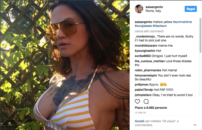 Asia Argento: “Abusavo di tante droghe che mi hanno lasciato danni cerebrali”