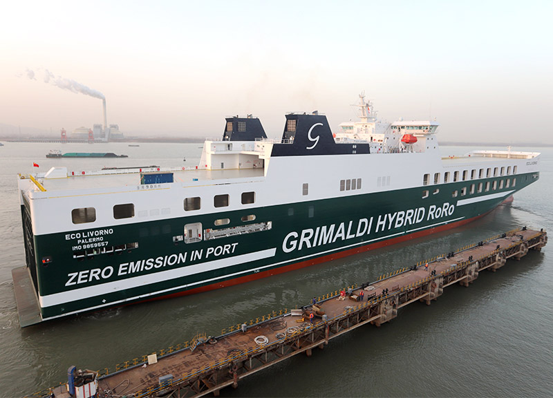 Il Gruppo Grimaldi prende in consegna l’innovativa ro-ro “Eco Livorno” Il Gruppo Grimaldi prende in consegna l’innovativa ro-ro “Eco Livorno”