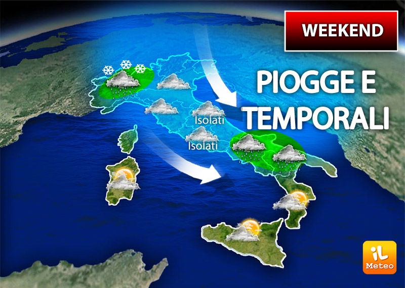 Previsioni meteo: inganno di primavera, dal weekend tornano pioggia e neve