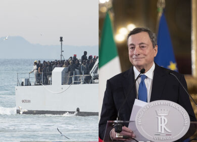 ‘Bomba’ migranti sul nuovo governo. Draghi più vicino a Salvini che al Pd