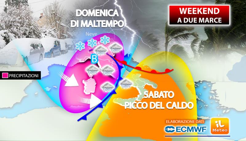 Meteo: sabato anticipo di primavera al Centro-Sud, domenica maltempo ovunque Meteo: sabato anticipo di primavera al Centro-Sud, domenica maltempo ovunque