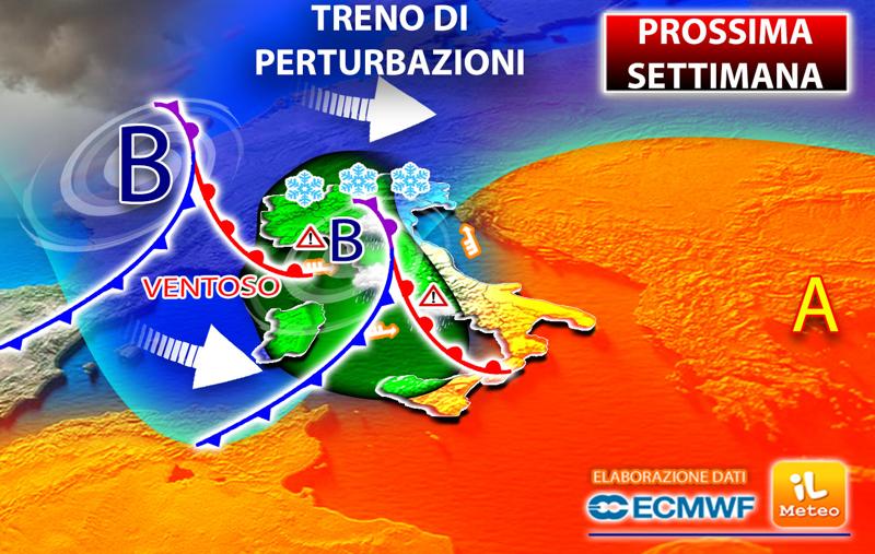 Meteo, “treno” di maltempo travolge l’Italia: NEVE e TEMPORALI ovunque. MAPPA Meteo, “treno” di maltempo travolge l’Italia: NEVE e TEMPORALI ovunque. MAPPA