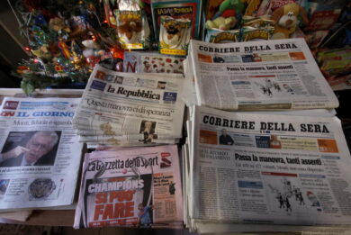 Quotidiani, CorSera sempre davanti a Repubblica. Avvenire sorpassa La Stampa