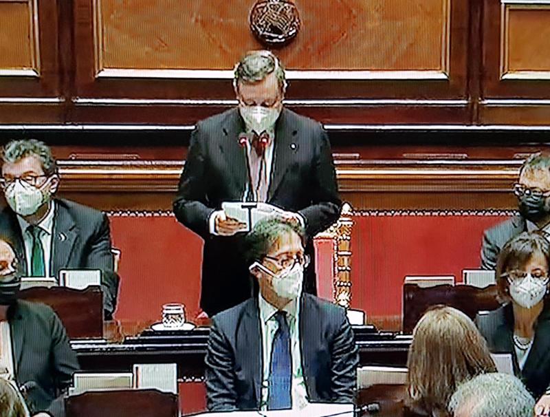 Draghi in Senato, lapsus sulle terapie intensive: “2 milioni, anzi 2mila…” Draghi in Senato, lapsus sulle terapie intensive: “2 milioni, anzi 2mila…”