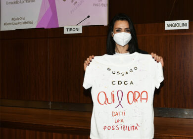 Ambra Angiolini testimonial per la Prevenzione e la cura dei disturbi della nutrizione e dell’alimentazione.