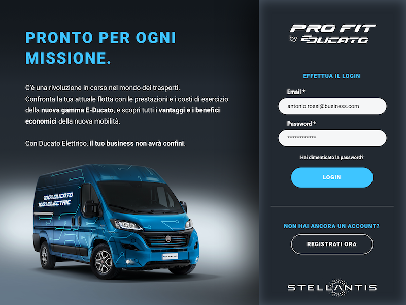 Fiat Professional e il team di e-Mobility presentano “Pro Fit by E-Ducato” Fiat Professional e il team di e-Mobility presentano “Pro Fit by E-Ducato”