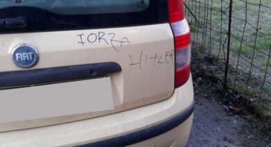 “Forza Hitler” su auto famiglia ebraica, Roggiani: “Crescente antisemitismo”