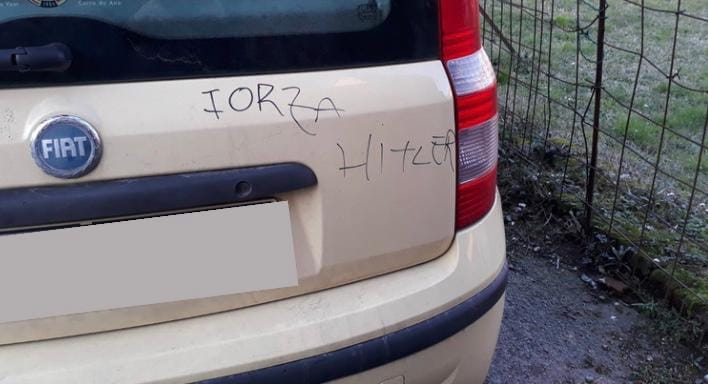 “Forza Hitler” su auto famiglia ebraica, Roggiani: “Crescente antisemitismo” “Forza Hitler” su auto famiglia ebraica, Roggiani: “Crescente antisemitismo”