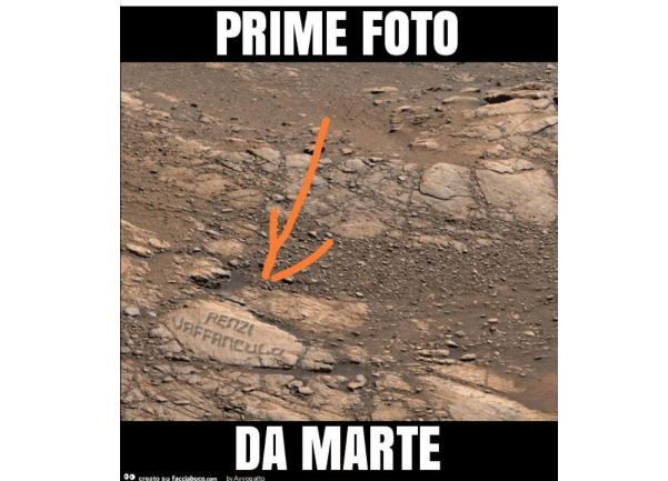 Renzi? Non piace neppure su Marte… Politica vissuta con ironia Renzi? Non piace neppure su Marte… Politica vissuta con ironia