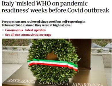 “Covid, Italia impreparata, ha mentito all’Oms”. L’inchiesta del “Guardian”