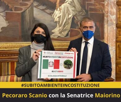 “Draghi è d’accordo: la tutela dell’ambiente va messa subito in Costituzione”