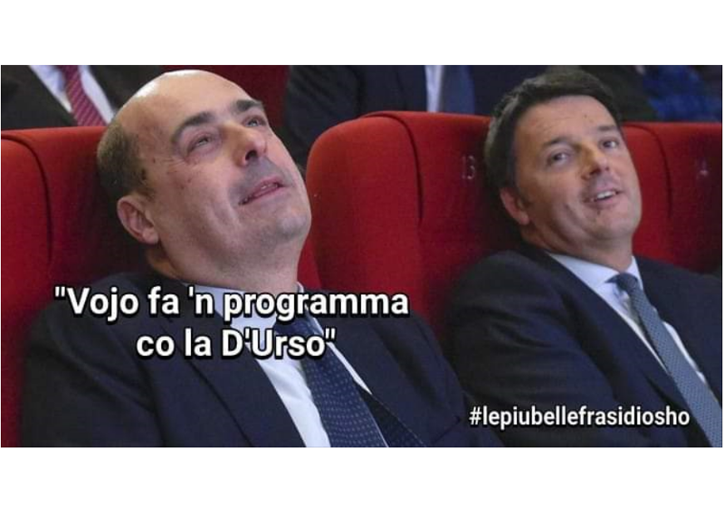 “Zinga si dimette, immediata solidarietà della D’Urso”. Ironia social spietata “Zinga si dimette, immediata solidarietà della D’Urso”. Ironia social spietata