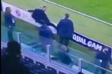 Nedved, furia a fine Juventus-Porto. Calcio al cartellone. Video