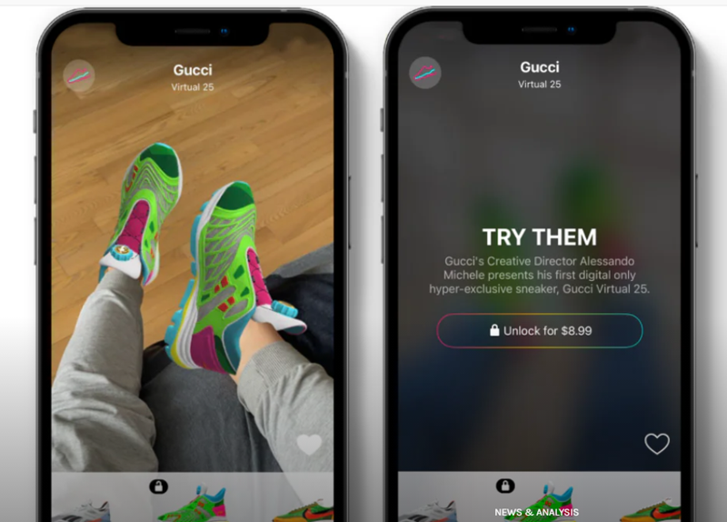 Gucci lancia le scarpe digitali: “Per la GenZ da usare su social e nel gaming”