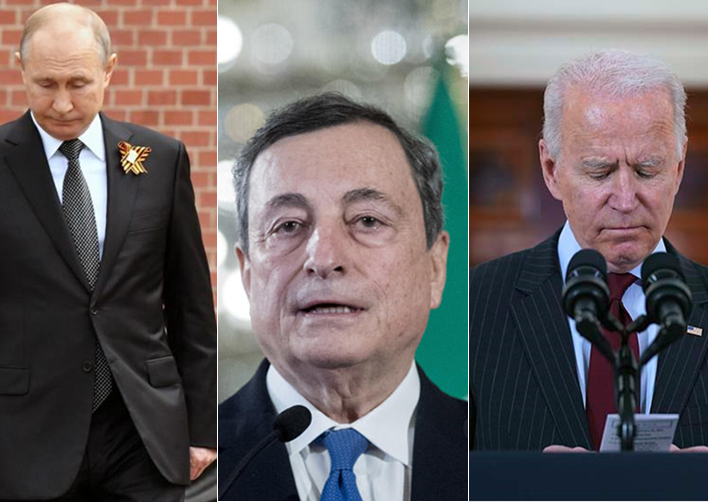 La lite Biden-Putin agita Draghi. Guerra Fredda anche nel governo La lite Biden-Putin agita Draghi. Guerra Fredda anche nel governo