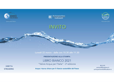 Ambrosetti presenta lunedì il Libro Bianco sul valore acqua per l’Italia