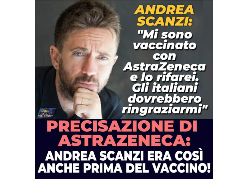 Coronavirus vissuto con ironia, “Scanzi era così anche prima del vaccino” Coronavirus vissuto con ironia, “Scanzi era così anche prima del vaccino”