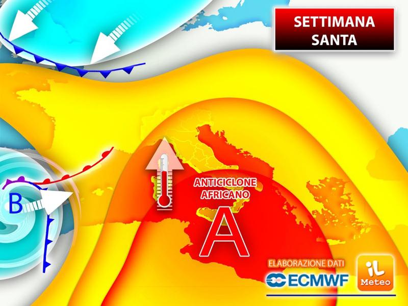 Previsioni meteo: esplode la primavera, fino a 24° C. A Pasqua temperature giù Previsioni meteo: esplode la primavera, fino a 24° C. A Pasqua temperature giù