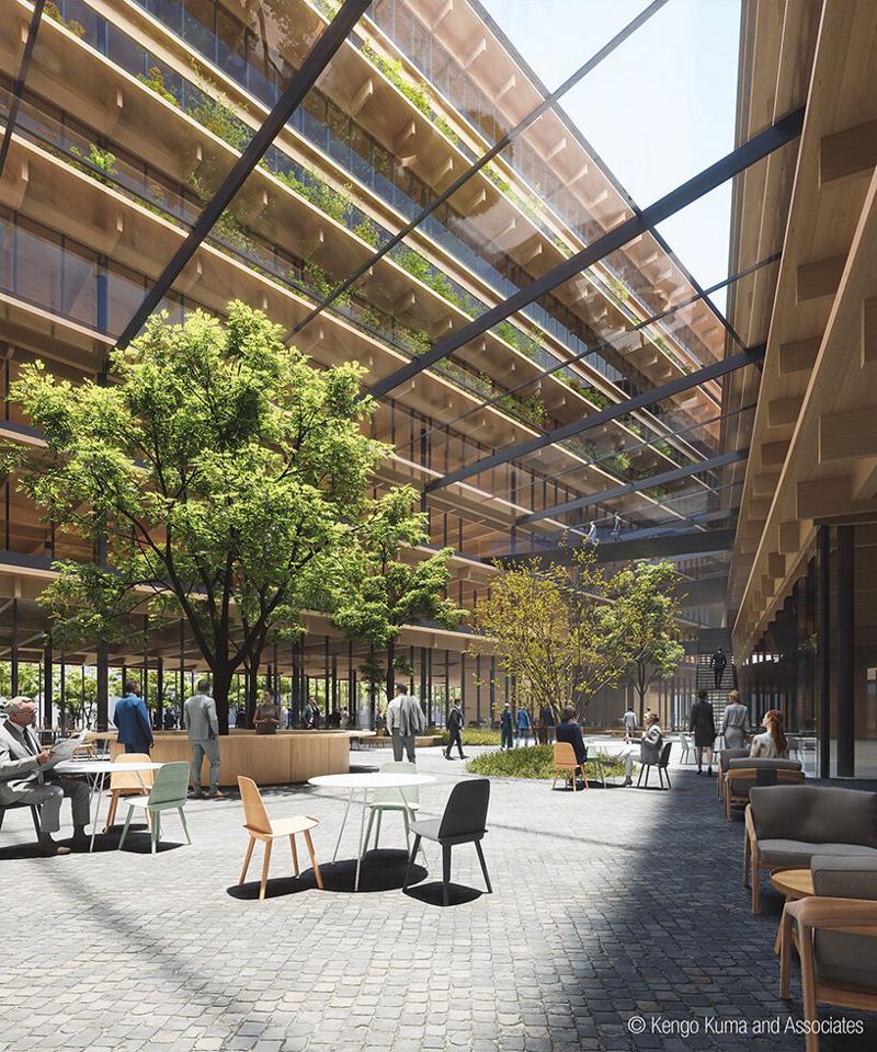 Kengo Kuma progetta in Italia l’ufficio post Covid: ecologico e biofilico