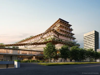 Kengo Kuma progetta in Italia l’ufficio post Covid: ecologico e biofilico