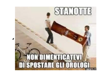 Ora legale, lancette avanti di un’ora. “Mandiamo avanti di 1 anno?”.IRONIA WEB