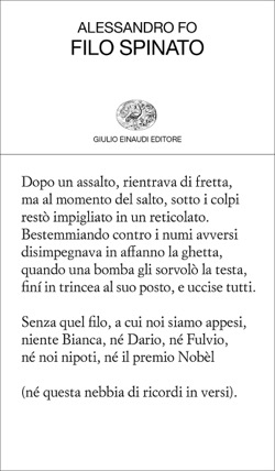 Filo spinato, la poesia di Alessandro Fo fatta di incontri e vita