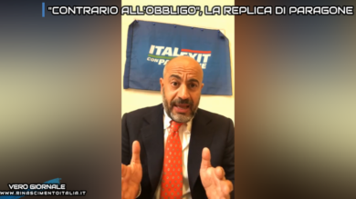 Paragone replica a VERO GIORNALE: “contrario ad obbligo per sanitari” – IL TG