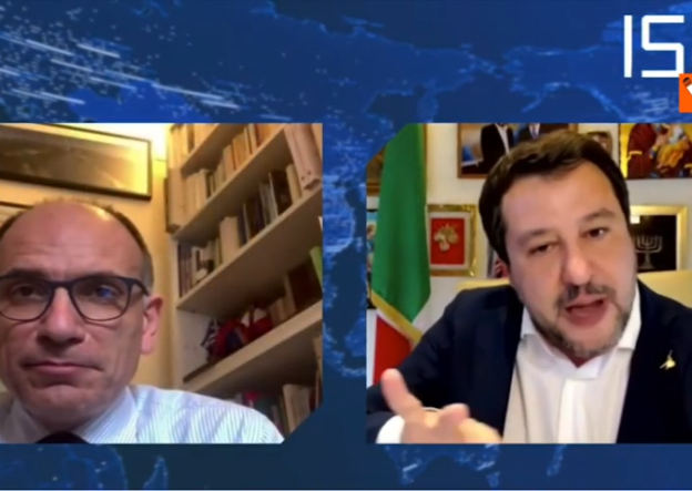 Lega-Pd, incontro tra Salvini e Letta. “Tifiamo per Draghi, no temi divisivi” Lega-Pd, incontro tra Salvini e Letta. “Tifiamo per Draghi, no temi divisivi”