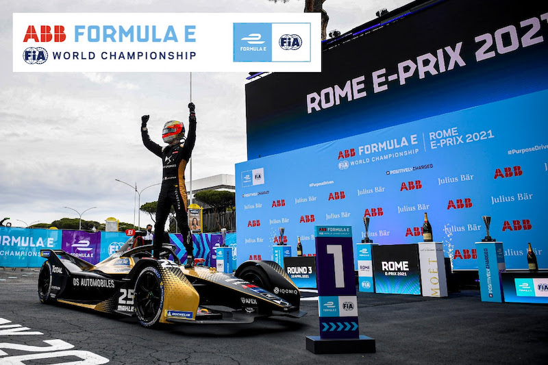 FE, ePrix Roma, Vergne riporta la DS alla vittoria in Gara 1 FE, ePrix Roma, Vergne riporta la DS alla vittoria in Gara 1