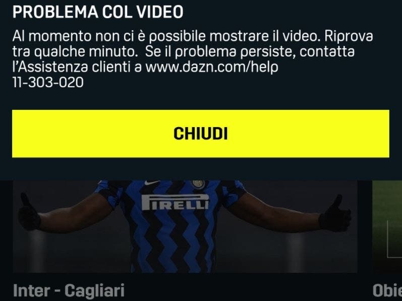 Dazn non funziona: niente Inter-Cagliari, le proteste dei tifosi sui social Dazn non funziona: niente Inter-Cagliari, le proteste dei tifosi sui social