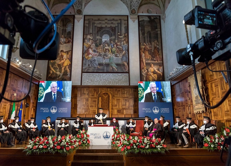 Università Cattolica di Milano, inaugurazione del centesimo anno. VIDEO Università Cattolica di Milano, inaugurazione del centesimo anno. VIDEO