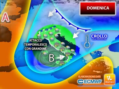 Meteo: arrivano grandine, temporali e freddo. Ecco quando torna il caldo