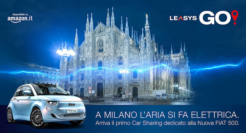 LeasysGO!, arrivano a Milano il car sharing dedicato alla 500 elettreica LeasysGO!, arrivano a Milano il car sharing dedicato alla 500 elettreica