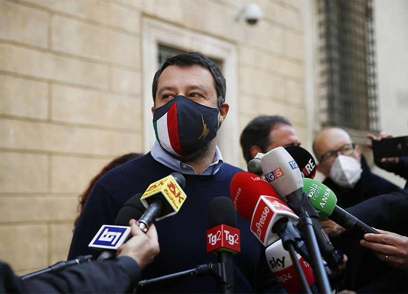 Governo, Salvini attacca ma non lascia. “Il coprifuoco alle 22 non ha senso” Governo, Salvini attacca ma non lascia. “Il coprifuoco alle 22 non ha senso”