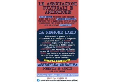 Cultura, dopo l’articolo di Affari la Regione Lazio incontra le associazioni