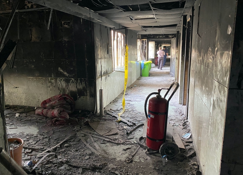 Baghdad, l’incendio in un ospedale Covid avvenuto domenica 24 Aprile