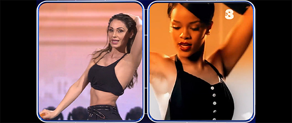 Name That Tune, Anna Tatangelo sulle note di “Umbrella di Rihanna Name That Tune, Anna Tatangelo sulle note di “Umbrella di Rihanna