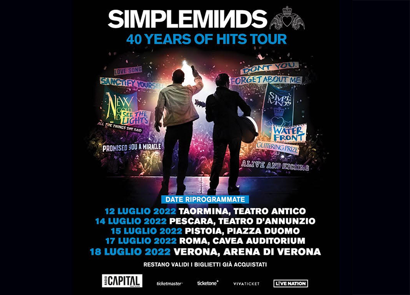 Simple Minds in Italia nel 2022: ecco le date ufficiali del tour Simple Minds in Italia nel 2022: ecco le date ufficiali del tour